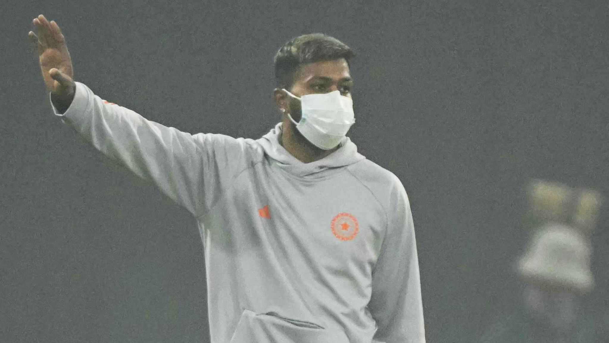 هارديك بانديا أثناء الإحماء